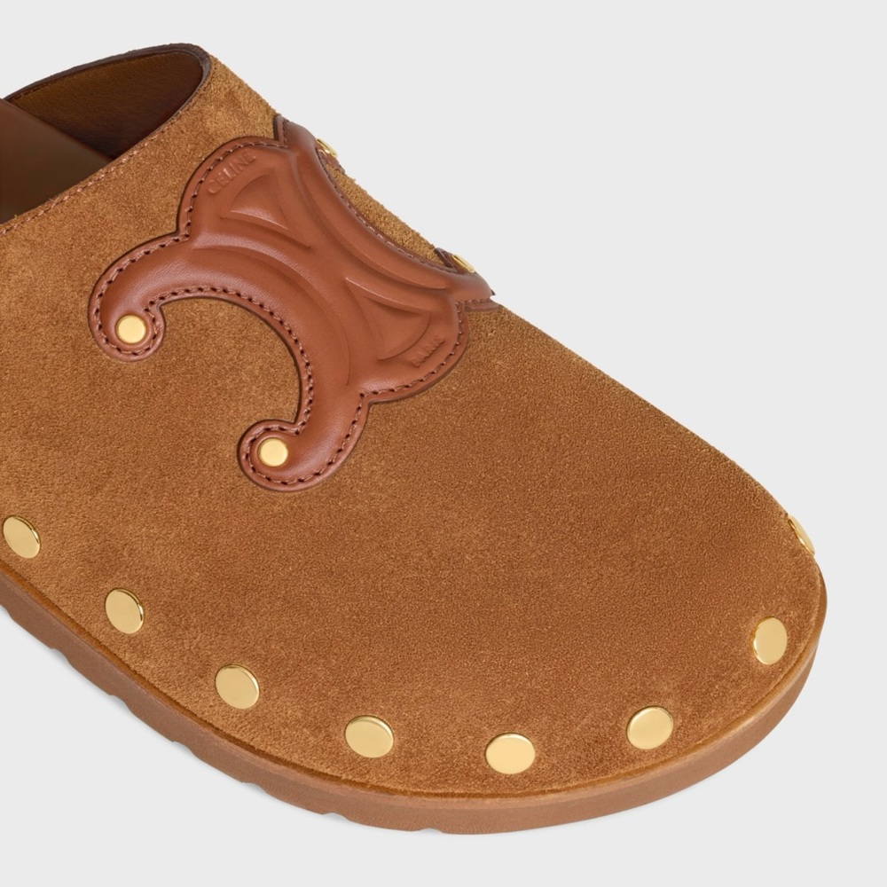 CELINE PITEA CLOG IN SUEDE CALFSKIN